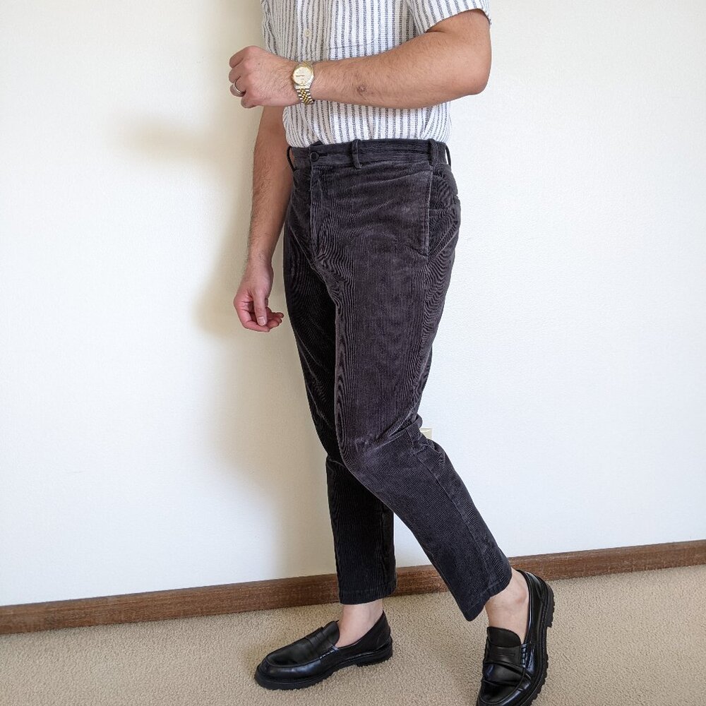 Uniqlo Smart Ankle Trouser in Corduroy
